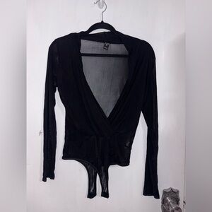 Windsor Black Sheer Bodysuit